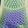 seagreen & blue pure Bandhani Georgette Saree