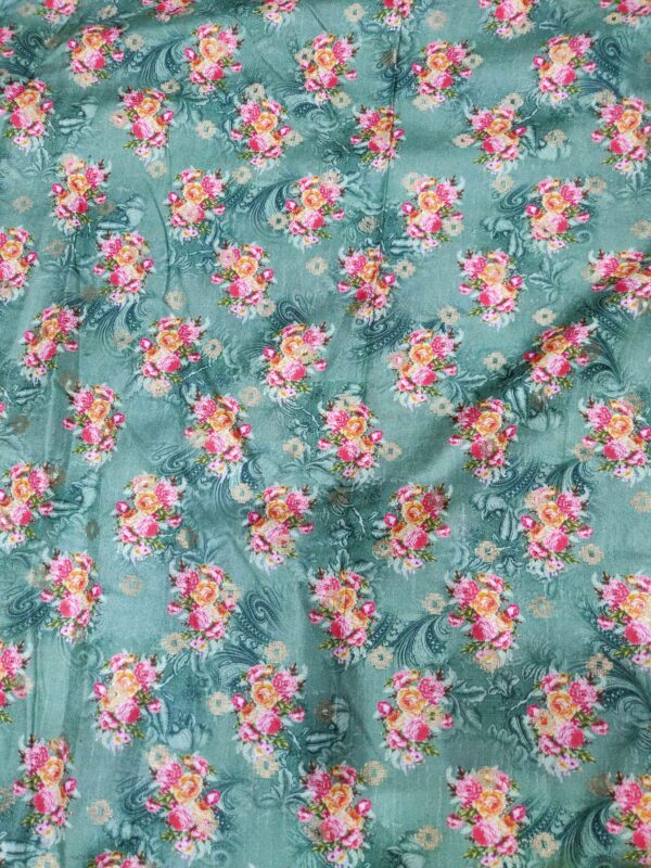 Digital Print & Weaving Pure Katan Silk Saree