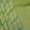 Banarasi Khaddi Georgette Sea Green Color In Ada Booti Design