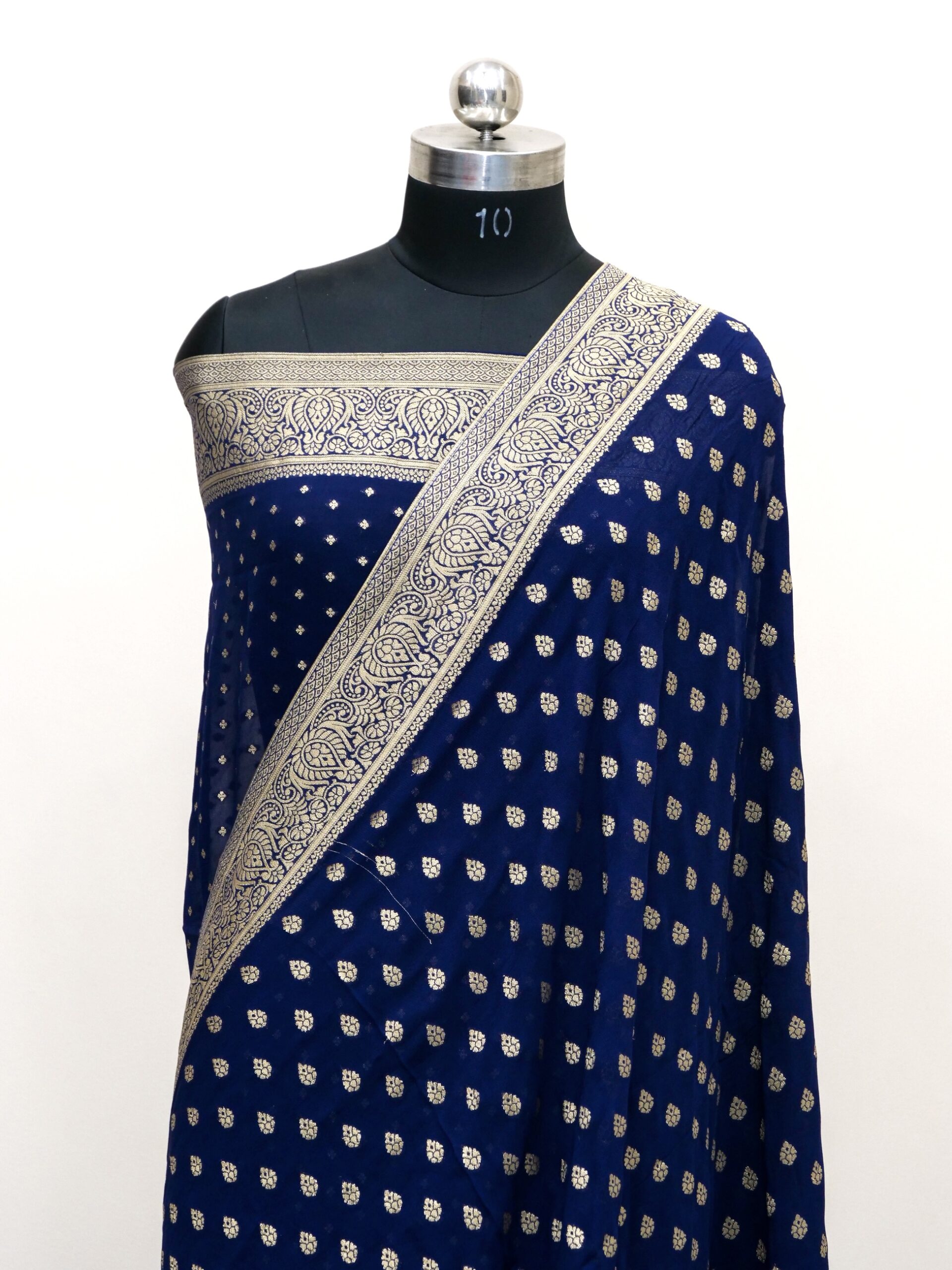 Purple Color Pure Georgette Khaddi Banarasi Saree Zari Work - Saree &  Stitched Designer Blouse | Banarasi sarees, Purple color, Purple colour  shades