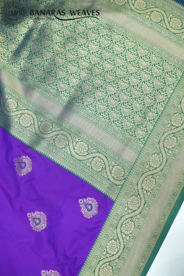 Banarasi Katan Silk Saree Violet Color