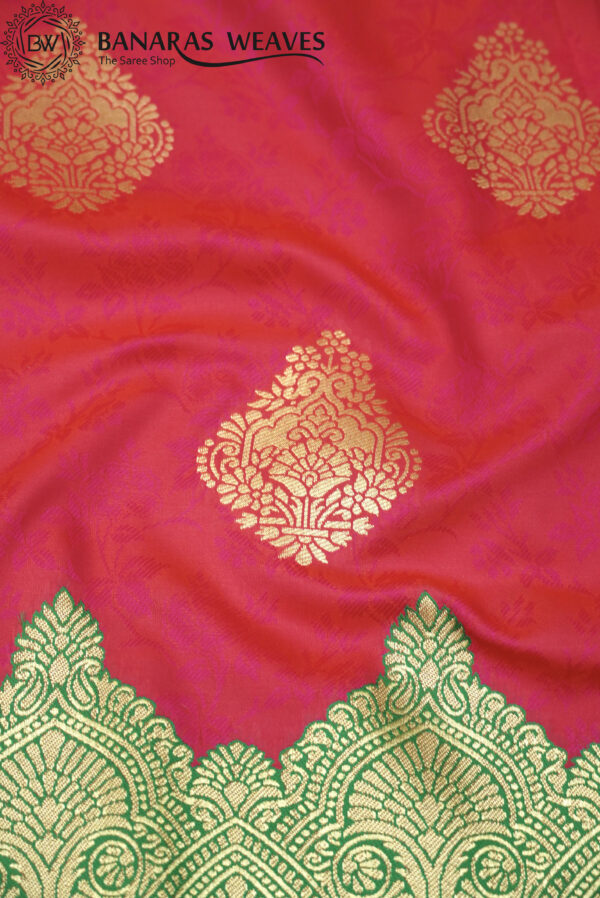 Banarasi Katan Silk Saree Red Color