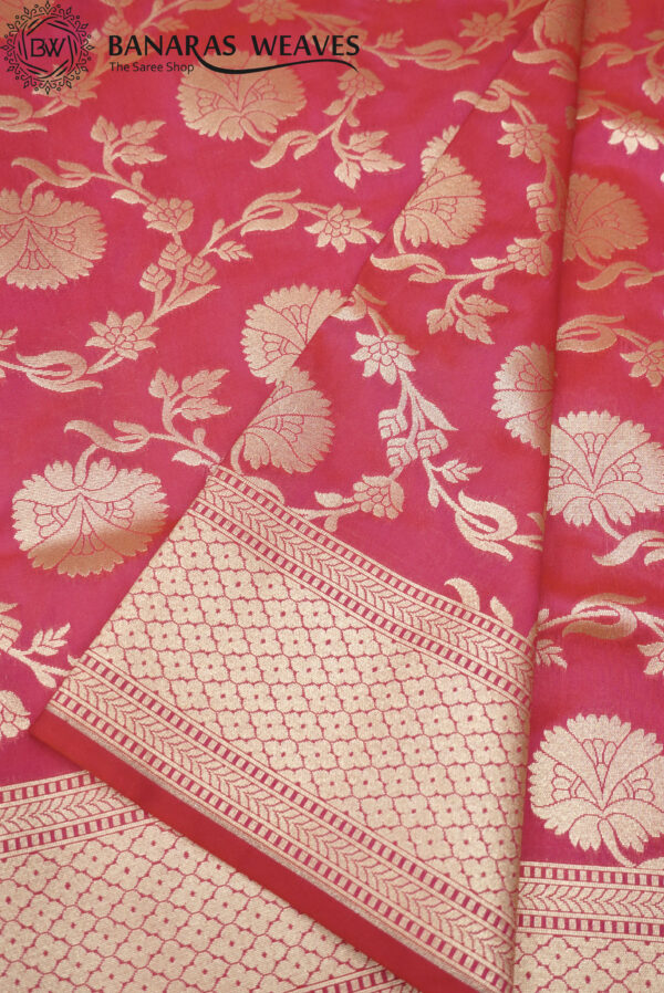 Banarasi Katan Silk Saree Pink Color